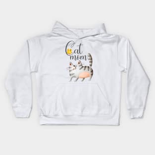 Mom of the Gray Cat Kids Hoodie